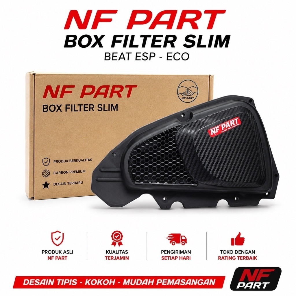 Tutup Filter Beat Scoopy Esp Model Slim Box filter model Slim Beat 2017-2019
