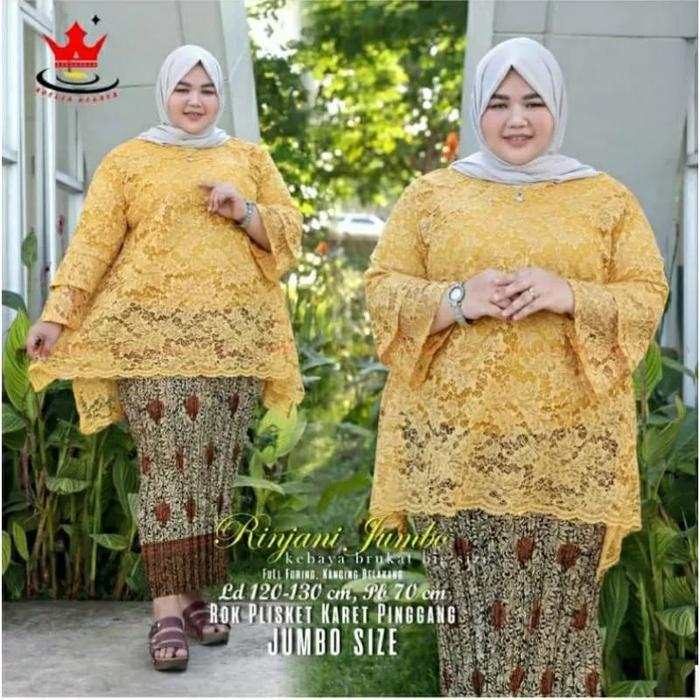 salesetelan kebaya rinjani jumbo kebaya jumbo rinjani jumbo kebaya bianca big size M L XL XXL XXXL X