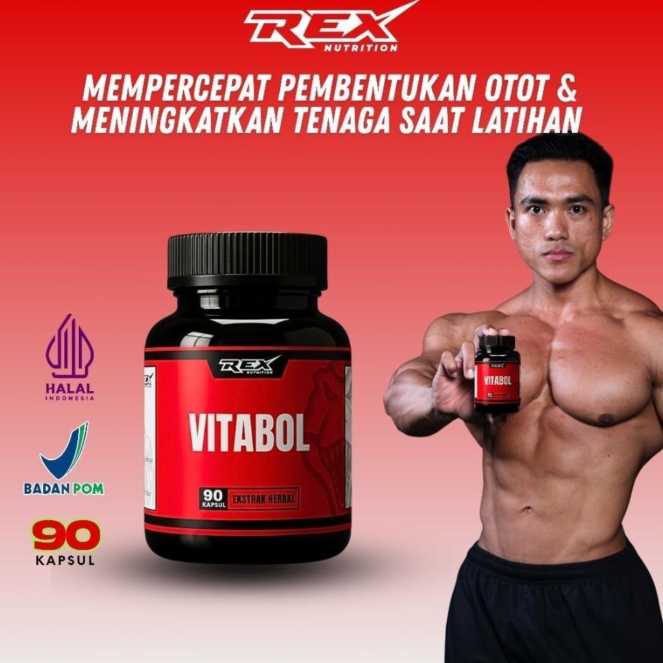 Vitabol | Suplemen Pembentuk Otot | Suplemen Fitness Herbal Tenaga Dan Stamina Pria | Testosteron Bo