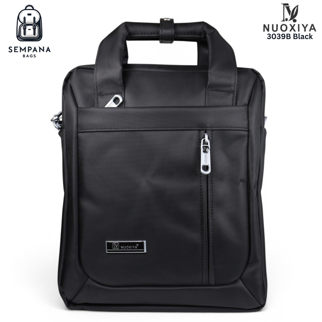 NUOXIYA 3039B Tas Selempang / Messenger Bag Warna Hitam UNISEX