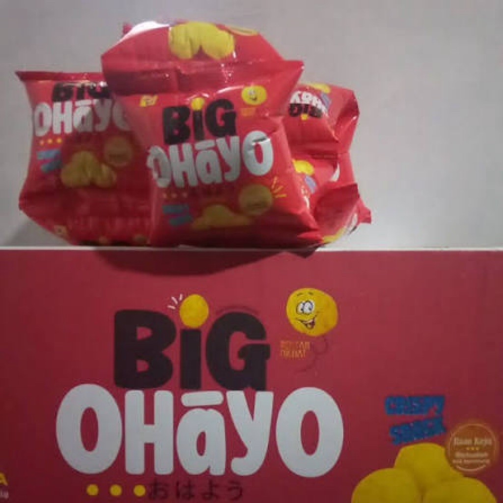 Ciki Big Ohayo 1 dus / 40pcs - Snack Berhadiah Uang Tunai - Big Ohayo