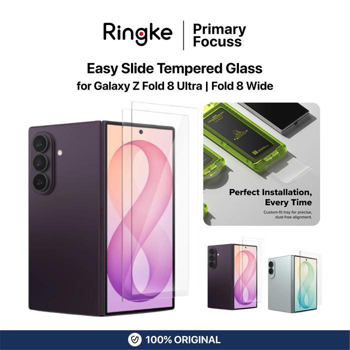 Pelindung Hp RINGKE Tempered Glass For Samsung Galaxy Z Fold 8 Ultra Fold 8 Wide Easy