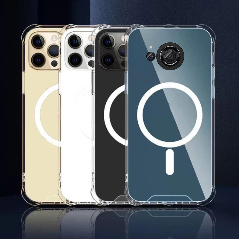 Phone case For Sharp Aquos R7 R8 R8S Pro Back cover Air Cushion Soft Silicone Transparent Shockproof