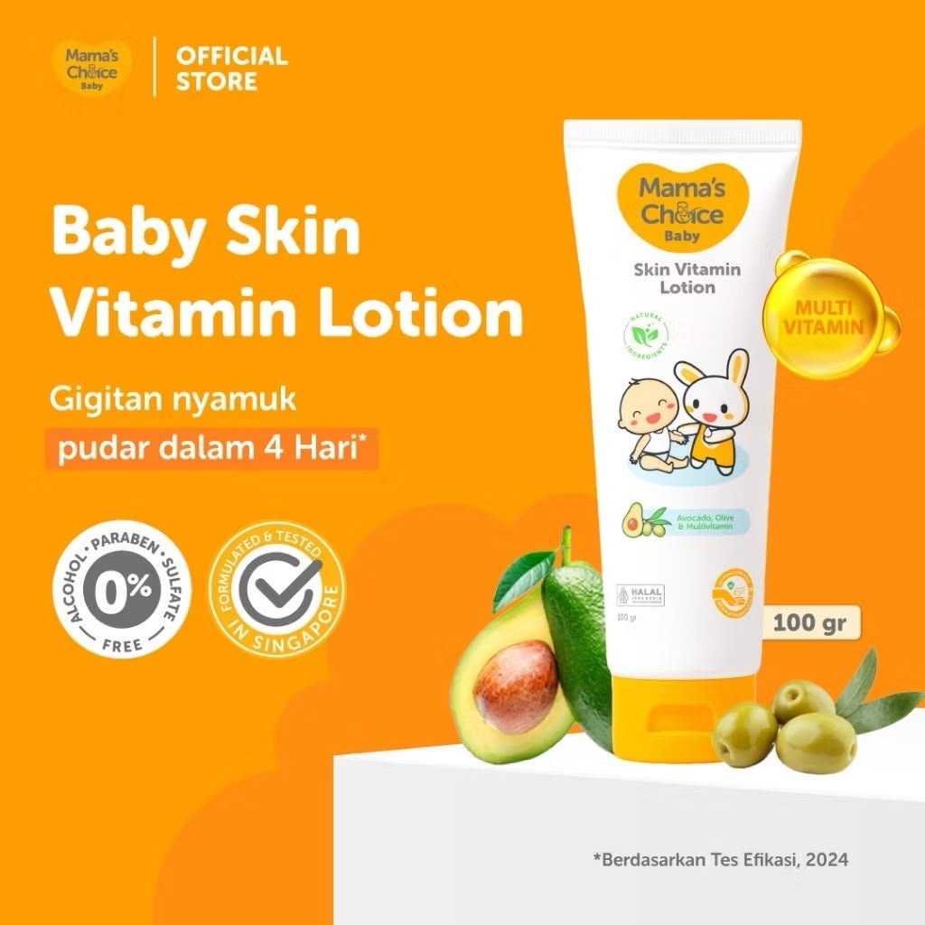 MAMA CHOICE BABY SKIN VITAMIN LOTION 100GR | LOTION MAMA CHOICE | MAMA CHOICE PALU