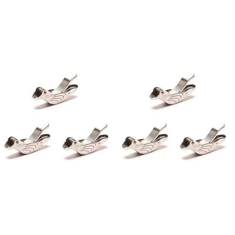 B97ABird Lemon Squeezer Stainless Steel,Lemon Slice Squeezer,Lemon Squeezer For Beer Bottle,6Pcs