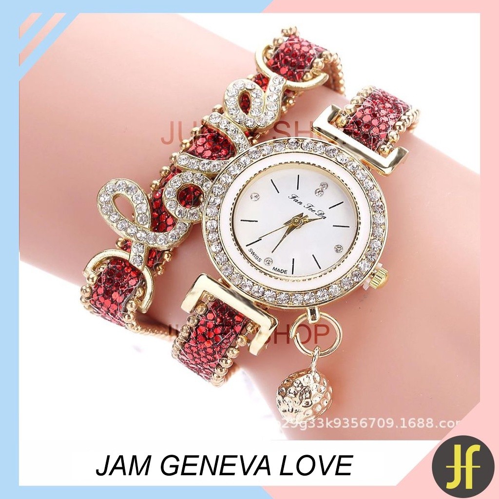 [CLOVER] Jam Geneva Love jam fashion, jam analog jam tangan geneva