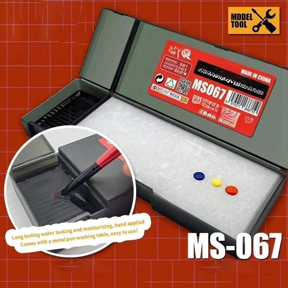 Model Painting Portable Color Stay Wet Palette for Gundam Acrylic Painting Model Wet Paint Military 
