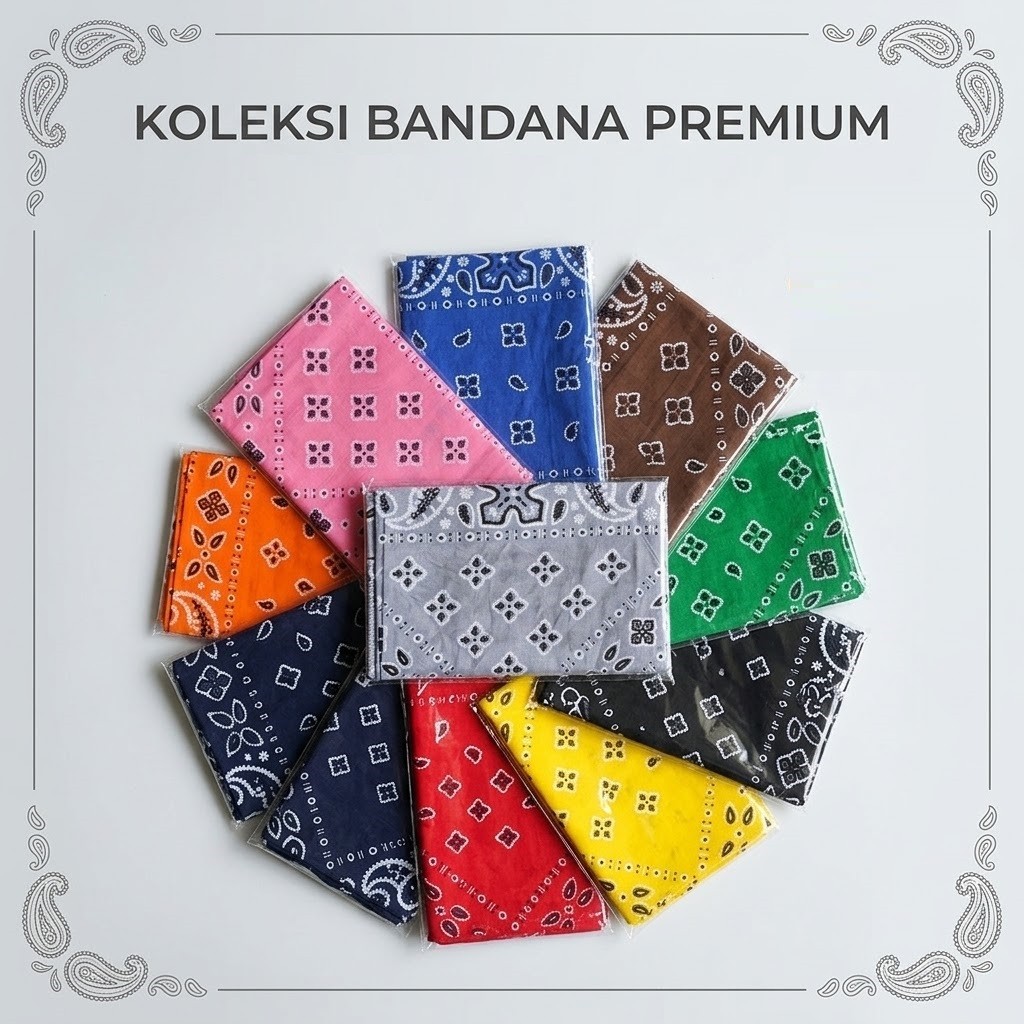 HNJ Slayer Motif Batik Badana / Slayer Kain Batik Syal Multifungsi Scarft Ikat Kepala Hip Hop Skena