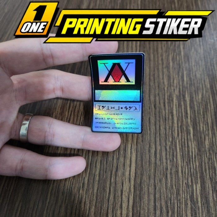 Sticker Hologram Anime - Hunter x Hunter - Hunter License