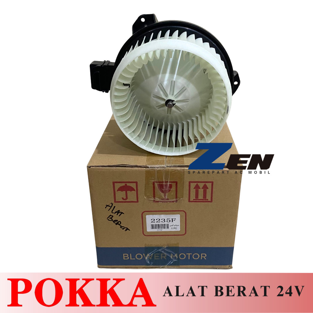 MOTOR BLOWER AC MOBIL 24 VOLT ALAT BERAT EKSKAVATOR SANY SY215C POKKA 2235F