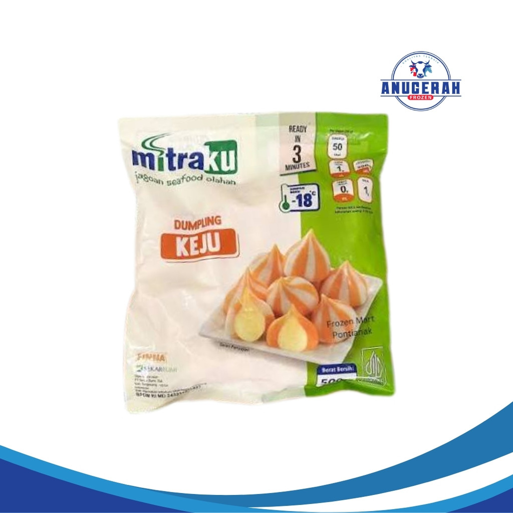 Mitraku Dumpling Keju 500 Gr - Baso Ikan Seafood Siomay Frozen