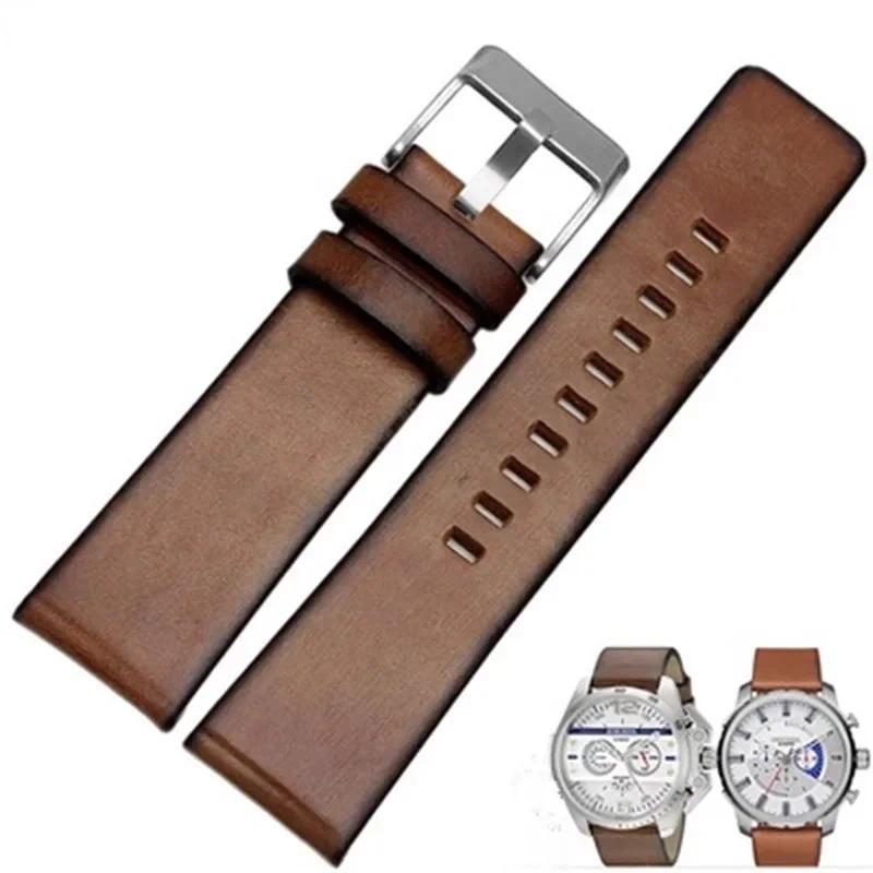 High quality authentic leather strap For Diesel DZ 1399 DZ4280 DZ4290 22mm 24mm 28mm Diesel watch st