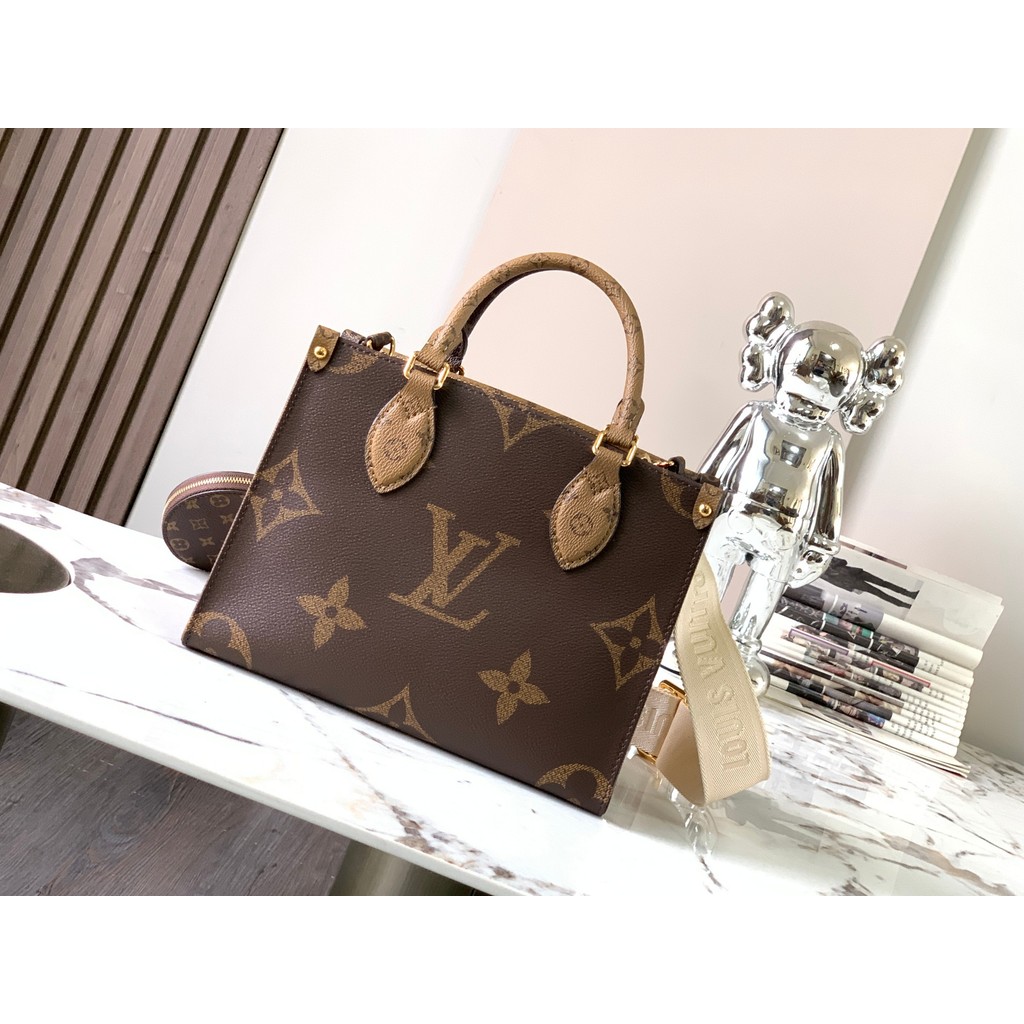 [ Pre-Order ] LV OnTheGo PM Tote Bag, Women's Top‑handle & Crossbody Commuter Shopping Handbag