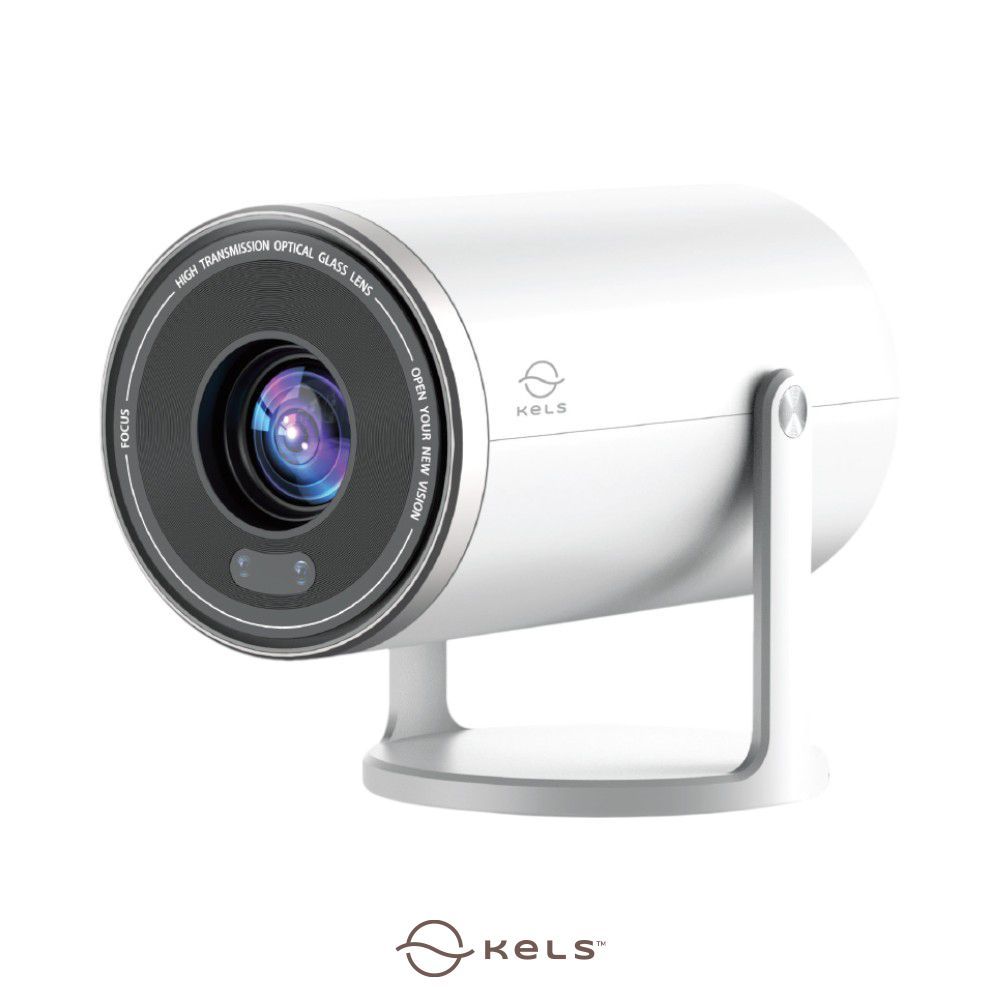 Kels Ronan Smart Home Proyektor - Putih Alat Proyeksi Projektor Infokus Lcd Projector Proyeksi Layar