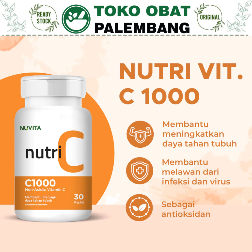 Nuvita Nutri C 1000mg - 30 Kaplet vit c 1000 vitamin c