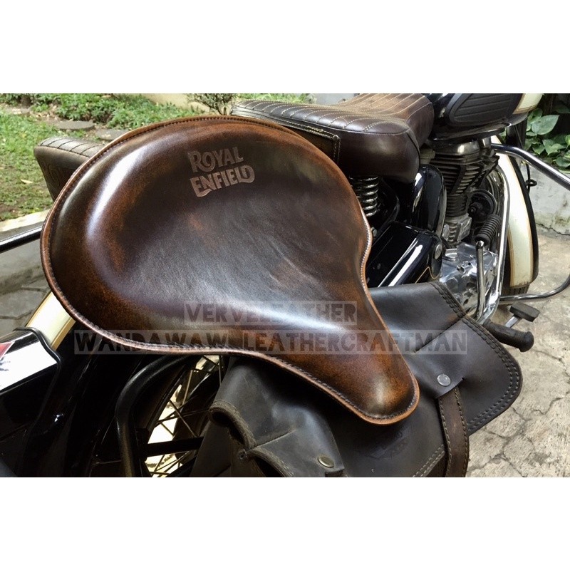 royal enfield , jok royal enfield , seat royal enfield , jok kulit , jok motor custom , motor custom