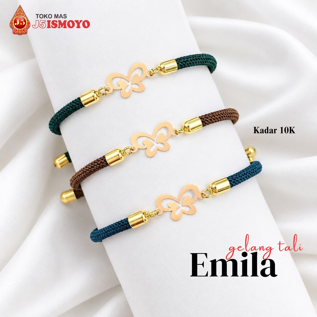Gelang Tali Kombinasi Emas Jessie Emila J5 Ismoyo