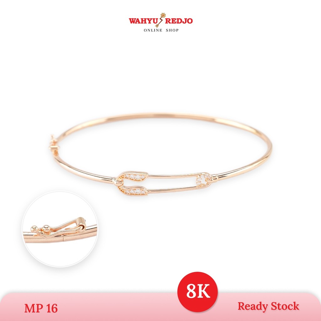 WAHYU REDJO - GELANG EMAS 8K PM MODEL OVAL PENITI SIMPLE & EELGAN (PMR)