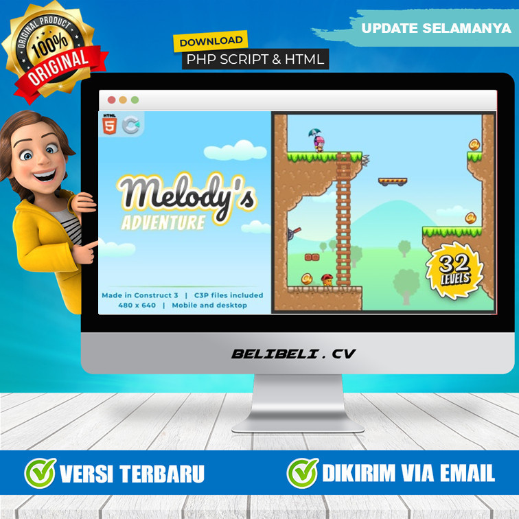 Source Code Game - Melody's Adventure - HTML5 Platform game