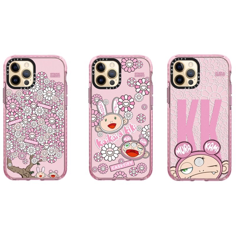 Caseti Takashi Murakami KIKI Soft Case Untuk iPhone 16 16e 15 14 Plus 11 12 13 Pro Max Shockproof TP