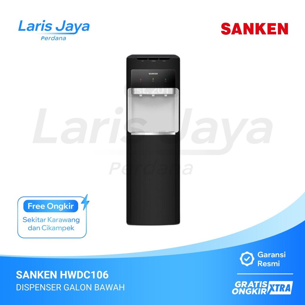 DISPENSER GALON BAWAH SANKEN HWDC106 / HWD-C106 - KARAWANG