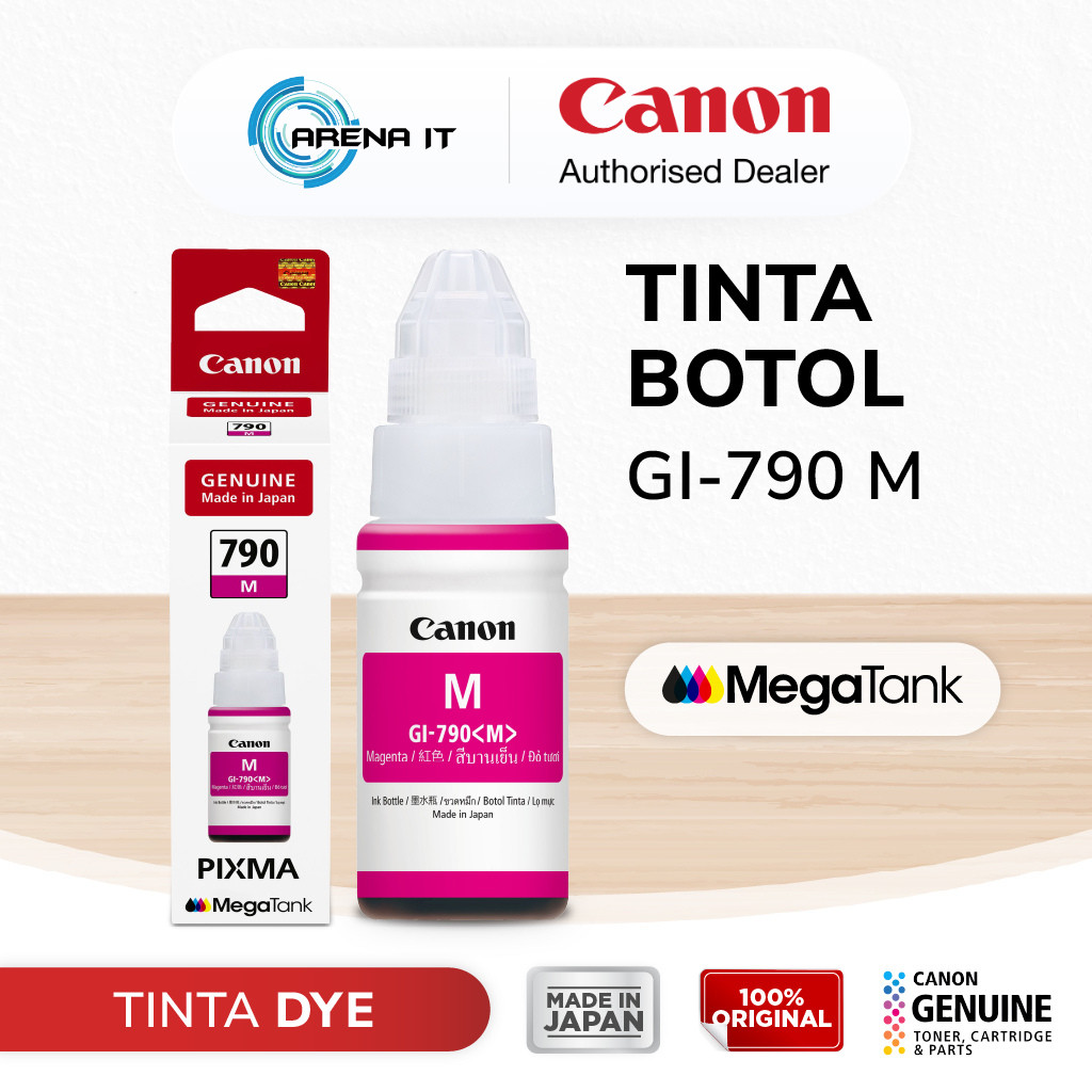 Tinta Original Canon 790 Magenta GI790M - Tinta Canon G1010 G2010 G3010 G4010