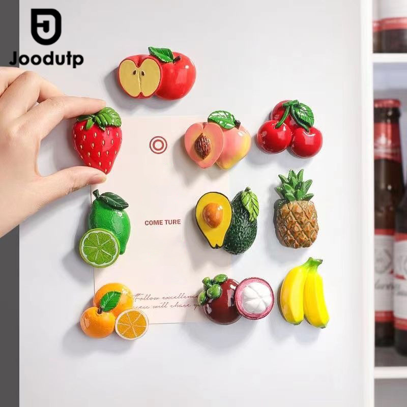 JOODUTP Magnet Tempelan Kulkas Buah-Buahan 3D / Dekorasi Magnet Kulkas Bentuk Buah / Magnet Kulkas L