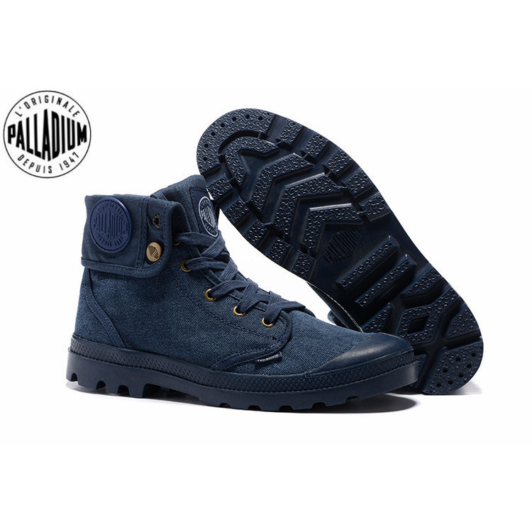 PALLADIUM Pallabrouse Blue jeans Sneakers Turn Men Workwear Ankle Boots Canvas Casual Shoes Men Walk