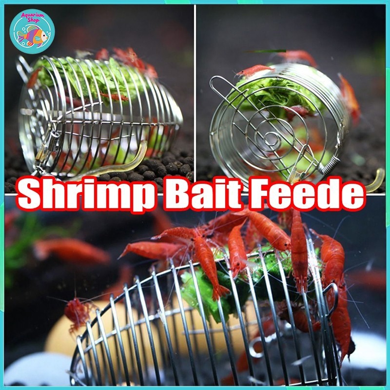 Kandang Pakan Akuarium, Pengumpan Umpan Kecil untuk Akuarium, Udang, dan Tangki Ikan