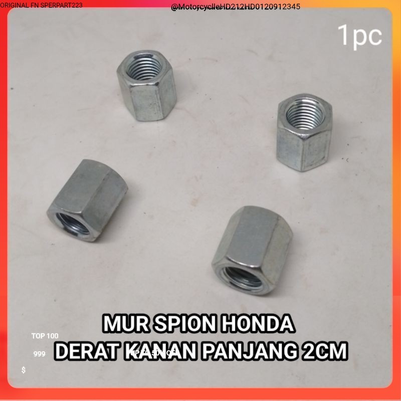 1pc MUR SPION HONDA PANJANG 20CM DERAT KANAN KUNCI 14 Oc Parrt H1