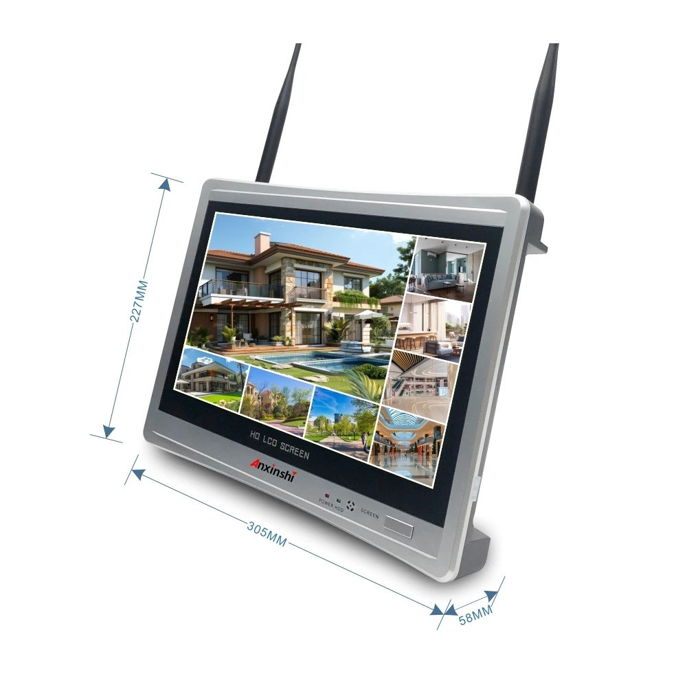 Eseecloud 4k 8CH WIFI 12.5INCH And Recorder Two Way Audio APP Alarm 2.4GHZ Wifi NVR