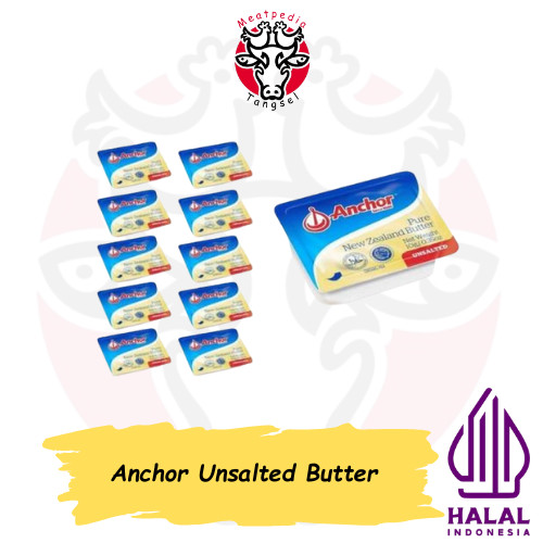 Anchor Unsalted Butter 10 pcs ukuran 7 gram