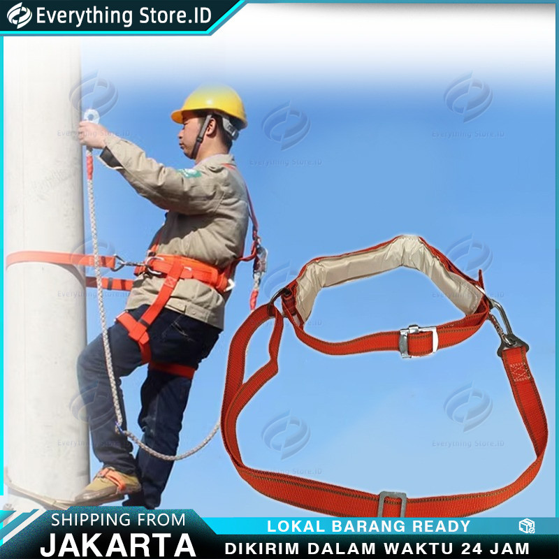 Sabuk Panjat Tiang Listrik Proyek Industri Safety Belt Panjat Tebing Sabuk Tali Pengaman Panjat Poho
