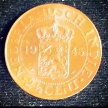CB5 koin Netherland / Benggol 2.5 Cent Koin Kerokan