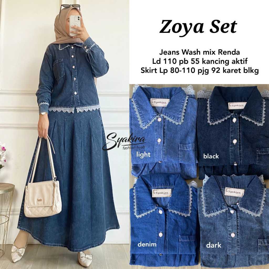 Fashion Wanita HQ  ZOYA SET From sYAKIRA