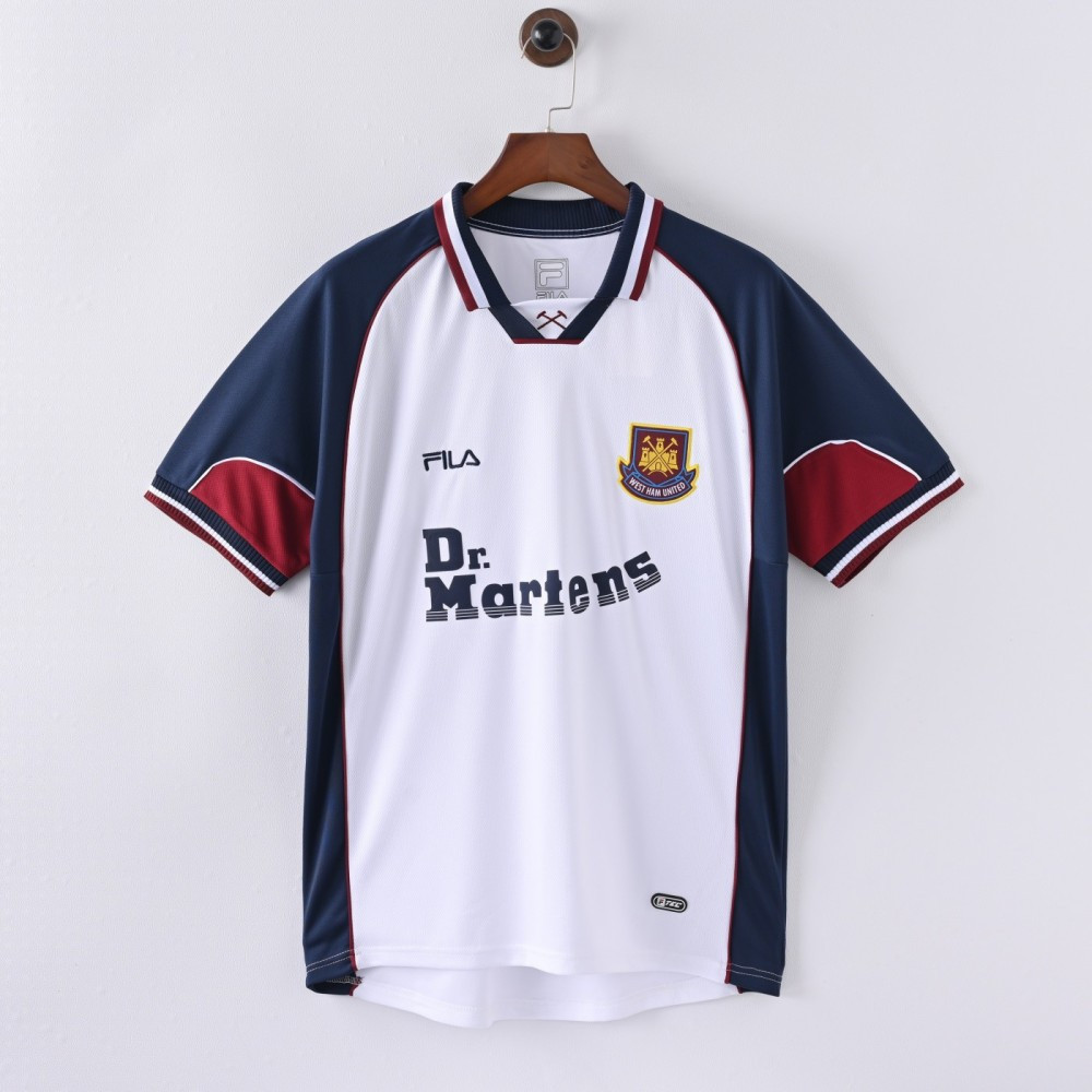 ASPORT RETRO WESTHAM AWAY DR MARTENS 1999 2000 PUTIH