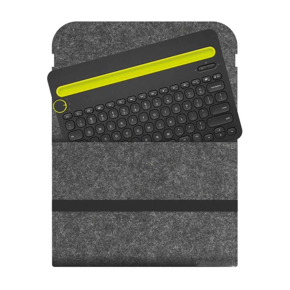 Felt Wireless Keyboard Storage Bag Anti Shock Portable Carrying Case Ultra Thin Lightweight for Logi