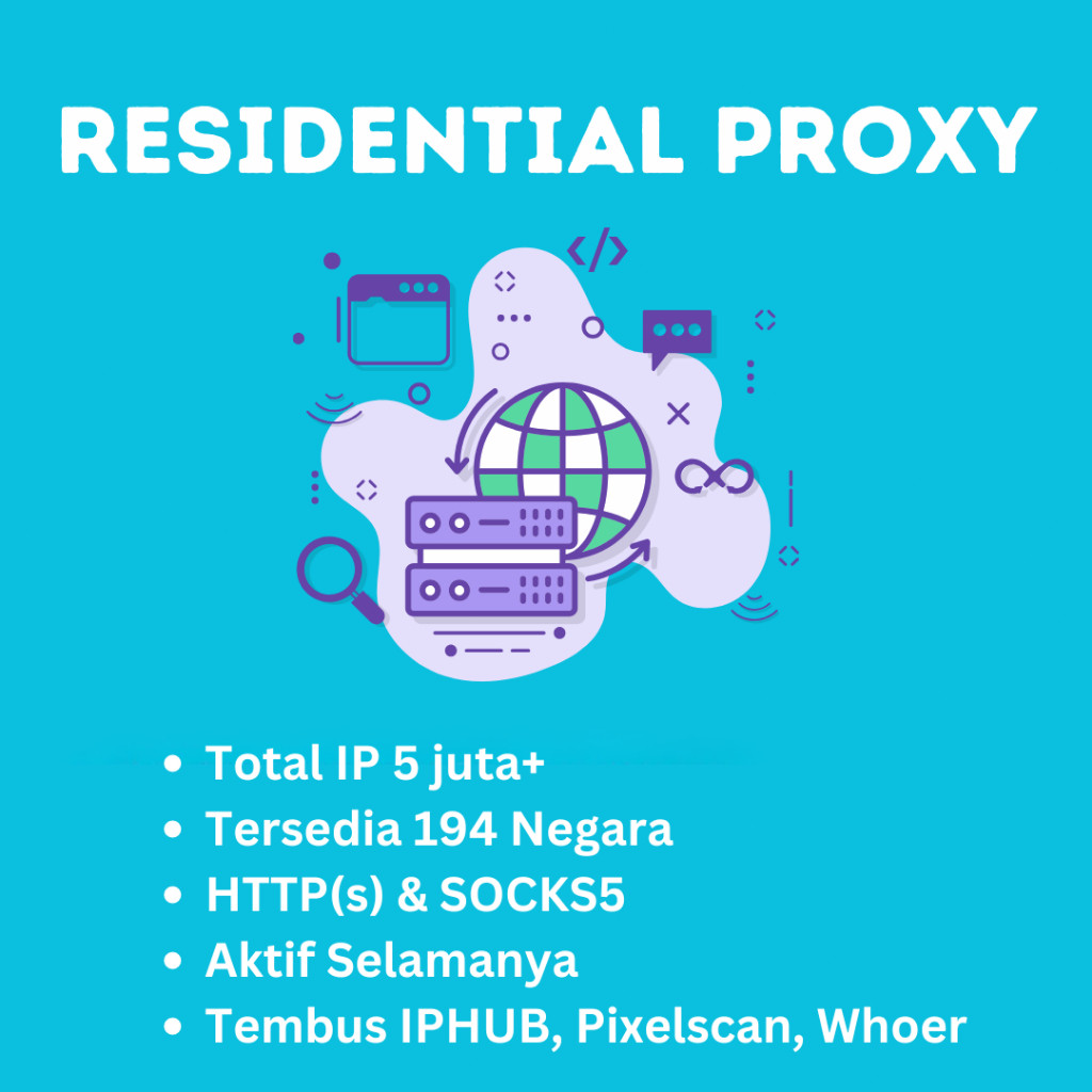 Residential Proxy High Speed Http(S)/Socks5 Global Akses
