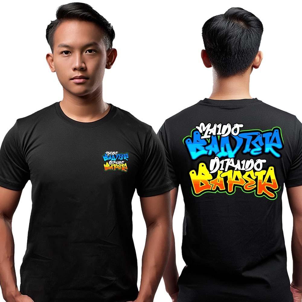 KAOS MAIDO BANTER DIPAIDO BANTER KUNING BIRU kaos distro murah