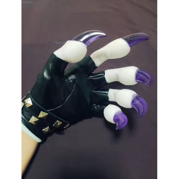 Furry Gloves Kig Fursuit Paws Kigurumi Cosplay Plush Gloves& Handwear Summer Gloves Claw Black White