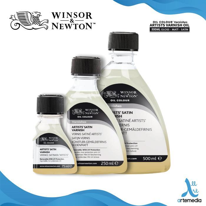 Winsor & Newton Artists’ Oil Painting Varnish 500 ml Non Yellowing Removable Protective Varnish | Pe