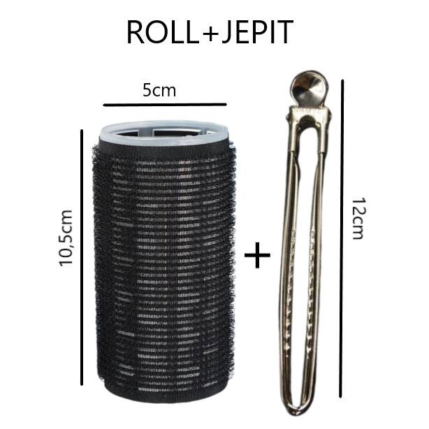 Roll Rambut Keriting Thermal Jumbo Free Jepit Bundling Roll Rambut Dan Jepit