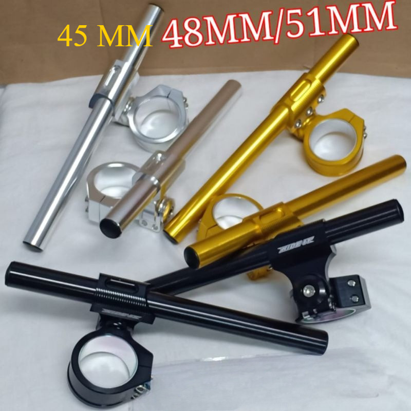 STANG JEPIT UPSIDE DOWN CNC RIDE IT UNIVERSAL 45MM 48MM 51MM R15 V3 V4 MT15 XABRE XSR CBR 250RR CBR 