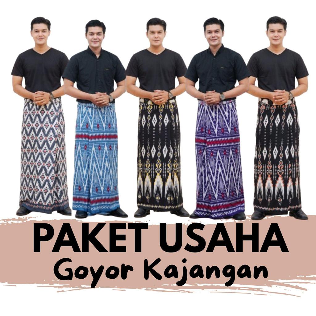 Grosir 10 Pcs Sarung Goyor Kajangan Rayon Goyor Printing Batik Pekalongan Bisa Seragaman