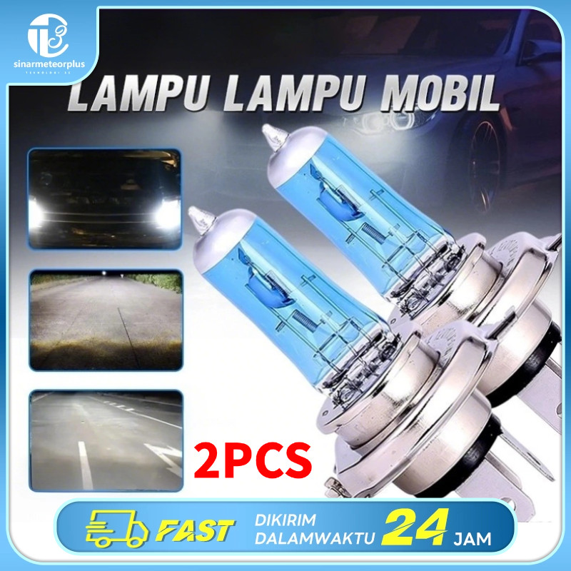Lampu Depan Mobil LED Super Terang 2PCS Lampu Halogen H4 100w 12v 6000k Warna Putih Untuk Fog Lamp /
