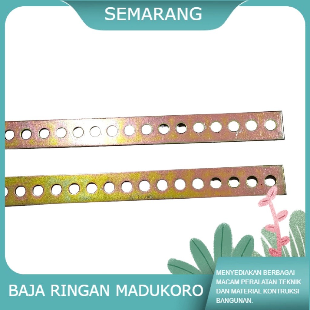 PLAT LUBANG LUBANG BREKET BRAKET BRECKET DUDUKAN PLAT RANGKA BESI TEBAL BOLONG BOLONG
