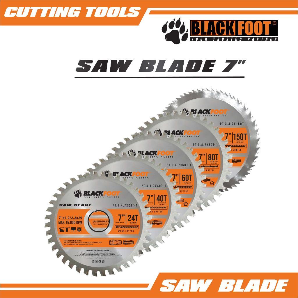 BLACKFOOT MATA POTONG KAYU MESIN CIRCULAR SAW BLADE 7 INCH MULTI CUTTER 24T 40T 60T 80T 150T
