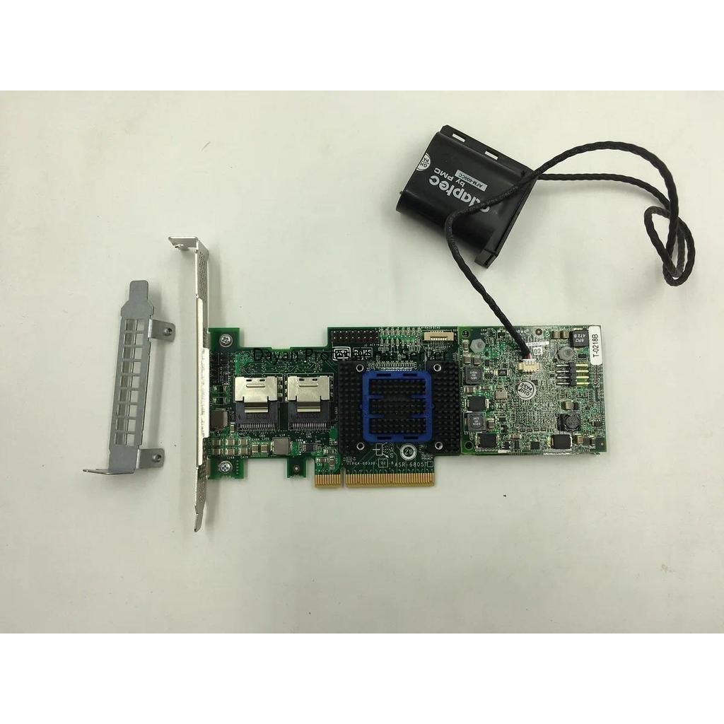 Adaptec Raid Controller ASR6805T 8 Ports PCIE2 x8 512MB + BBU Battery AFM600CC