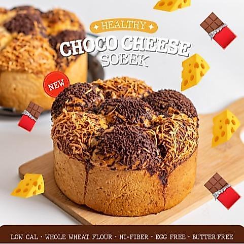 NUDE BAKE Choco Cheese Sobek EGG FREE & Vegan Option, Healthy, Roti - Reguler, RASA