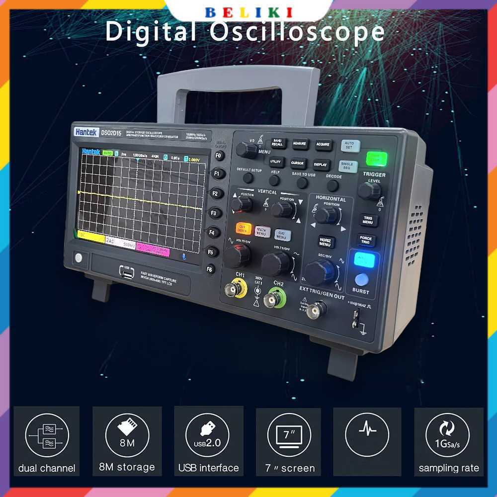 Digital Storage Oscilloscope Signal Generator with P4100 Probe - DS02D15